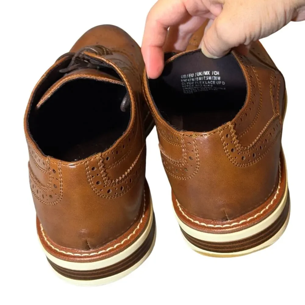 Kenneth Cole Reaction Men's Wingtip Brogue Oxford Loafers Size 9 NWOT